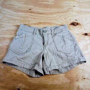 Supplies Women's Tan Cotton Blend Cargo Shorts Size 2 Stretch Utility Casual